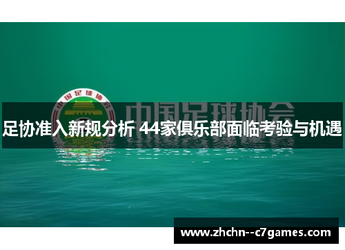 足协准入新规分析 44家俱乐部面临考验与机遇
